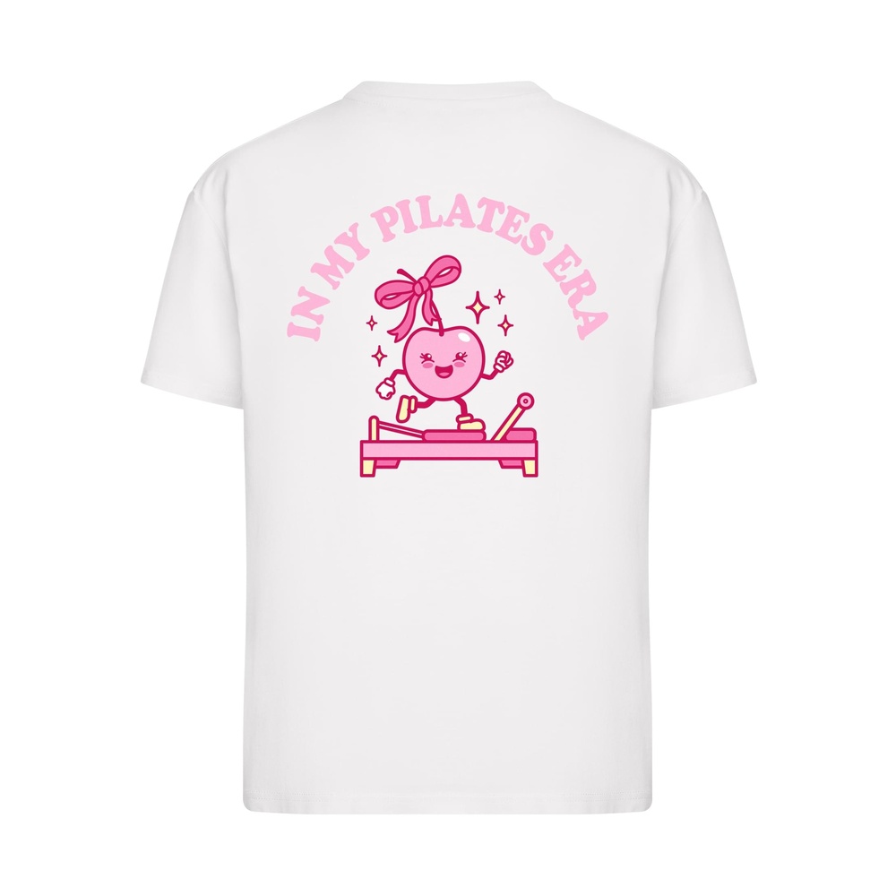 Miss Tee - In My Pilates Era Dames Tshirt - Wit